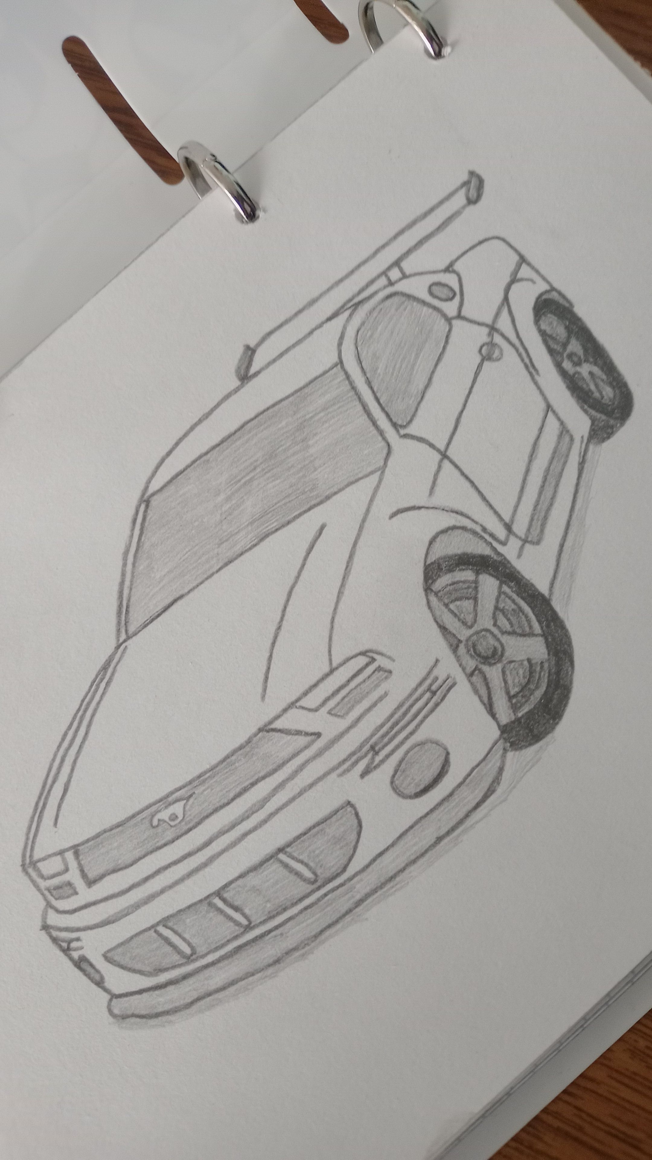 Desenho de Carro: Carro esportivo a lápis para desenhar