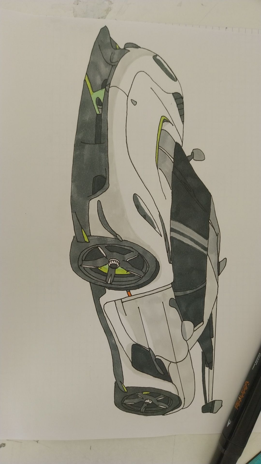 Desenho de Carro: Carro moderno a lápis para desenhar