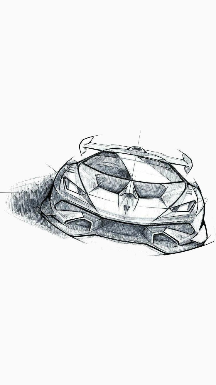 Desenho de Carro: Carro esportivo a lápis para desenhar