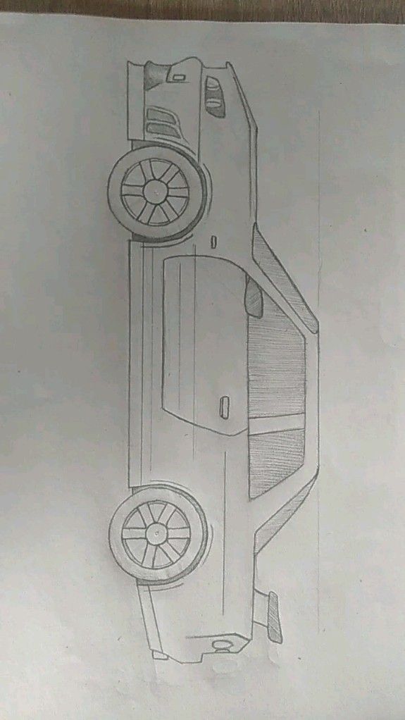 Desenho de Carro: Carro a lápis fácil para desenhar