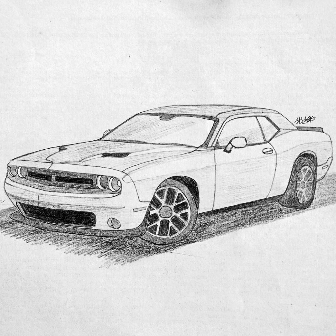 Desenho de Carro: Carro a lápis fácil para desenhar