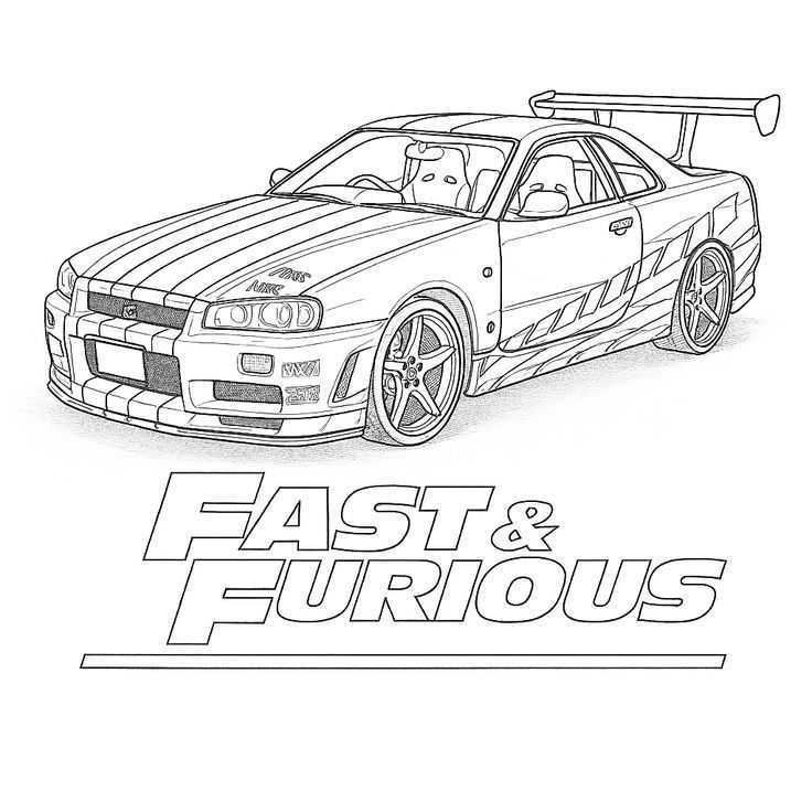 Desenho de Carro: Carro esportivo fofo para desenhar