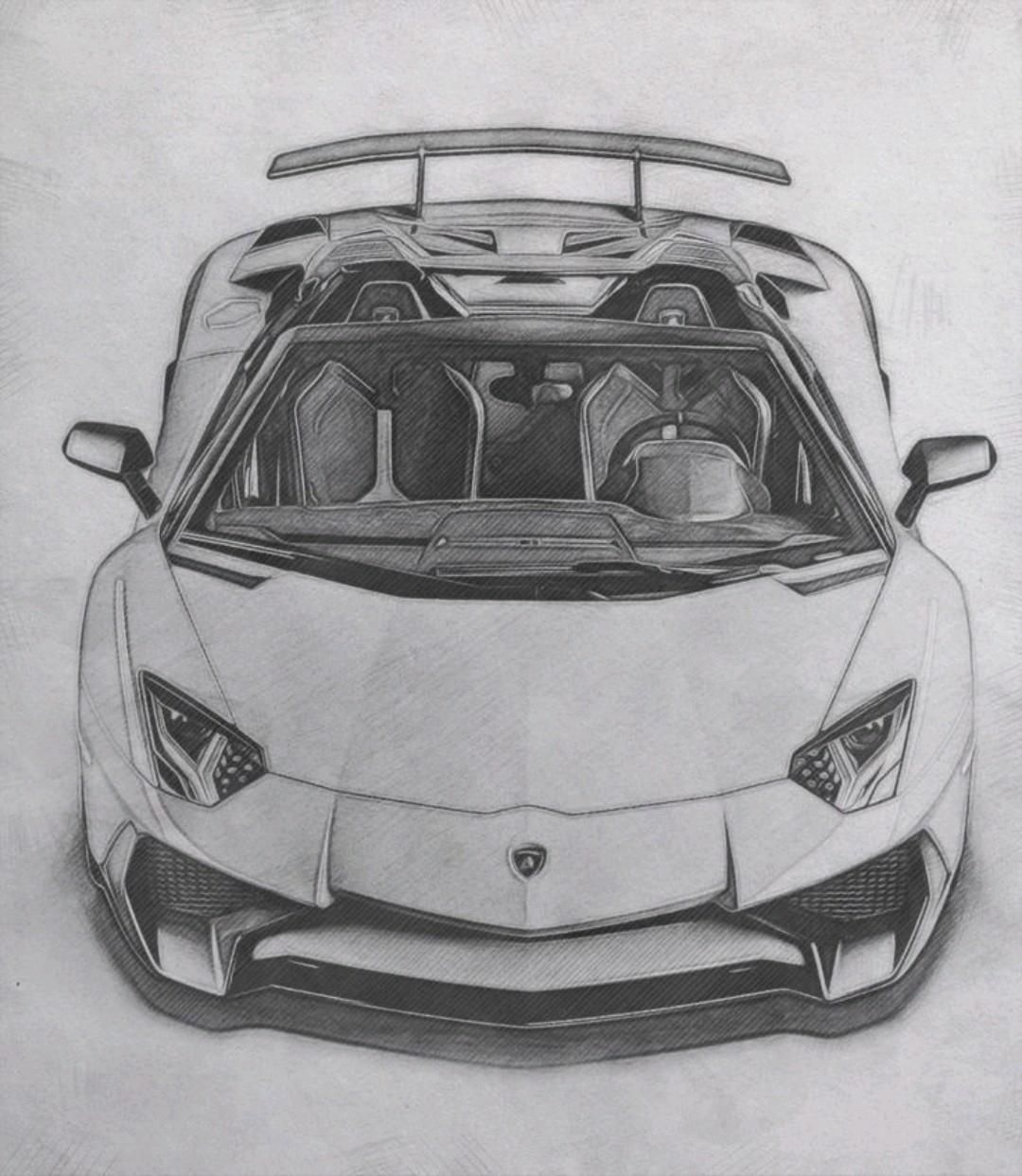 Desenho de Carro: Esportivo a lápis para desenhar