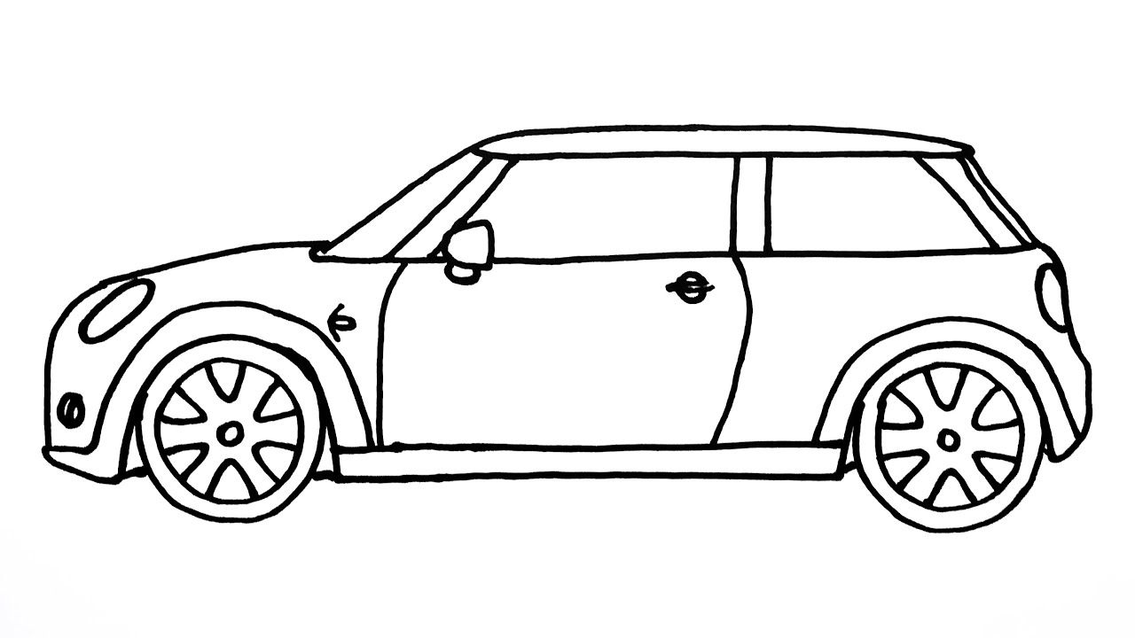 Desenho de Carro: Carro simples para desenhar