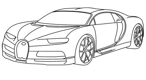 Desenho de Carro: Carro esportivo realista para desenhar