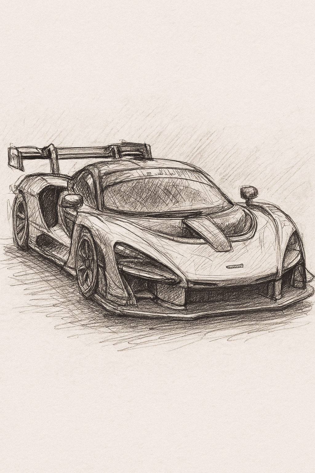 Desenho de Carro: carro realista a lápis para desenhar