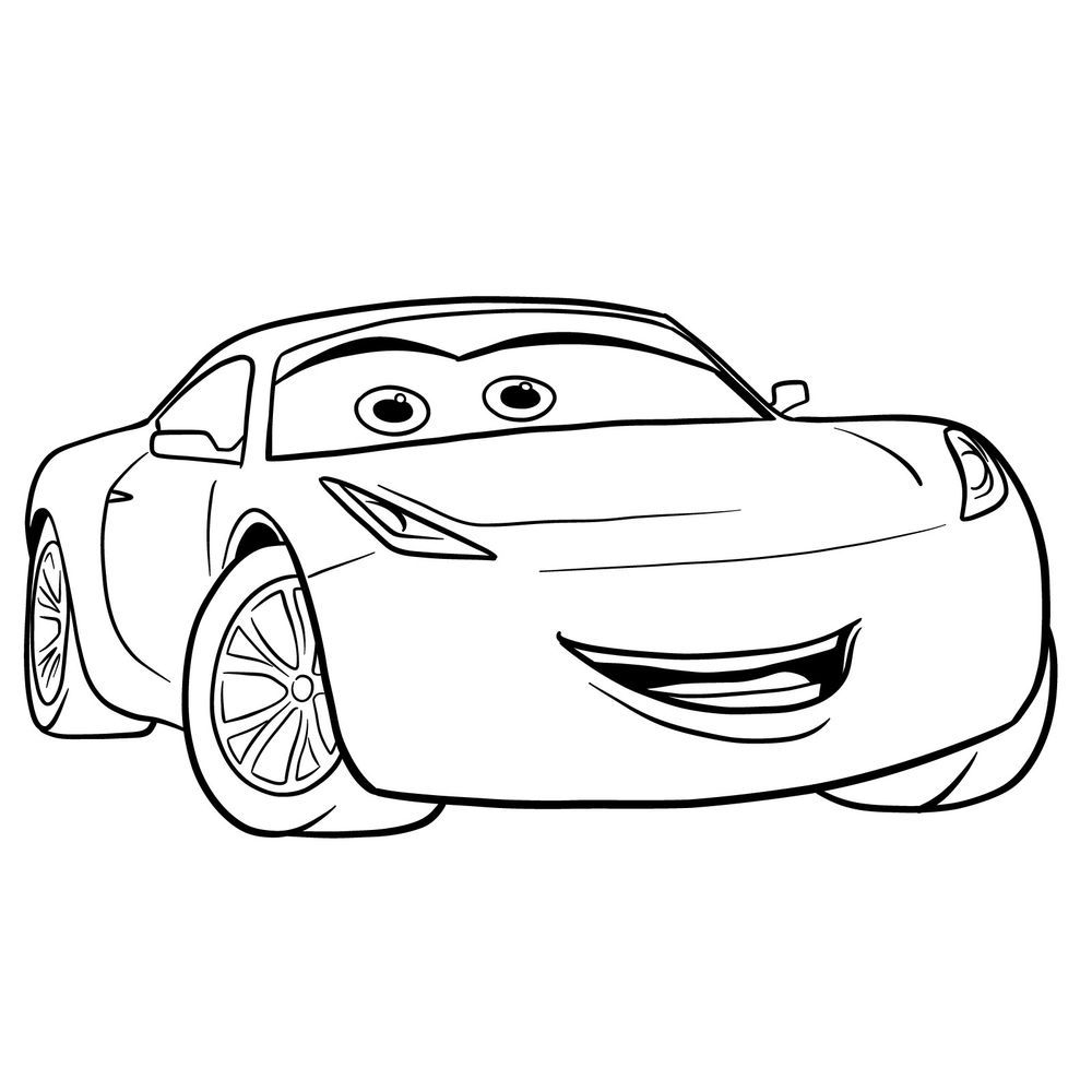 Desenho de Carro: Carro fofo e simples para desenhar