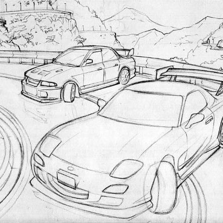 Desenho de Carro: Carros realistas a lápis para desenhar