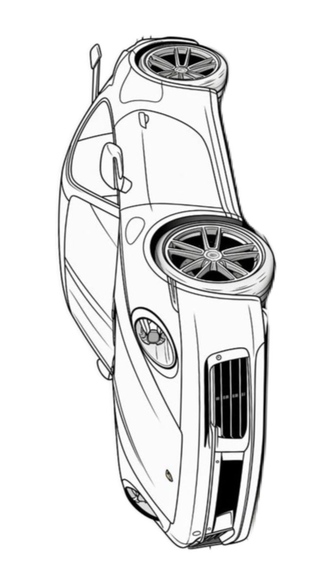 Desenho de Carro: Carro a lápis realista para desenhar