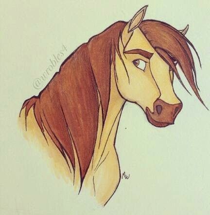 Desenhos de Cavalo: Cavalo fofo a lápis para desenhar fácil