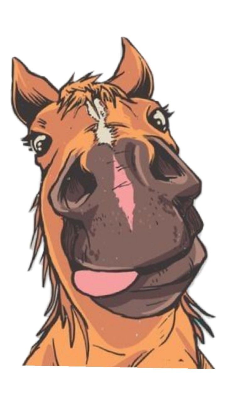 Desenhos de Cavalo: Cavalo fofo estilo cartoon para desenhar