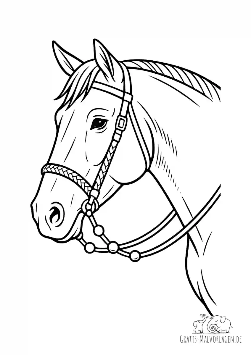 Desenhos de Cavalo: Cavalo realista a lápis para desenhar