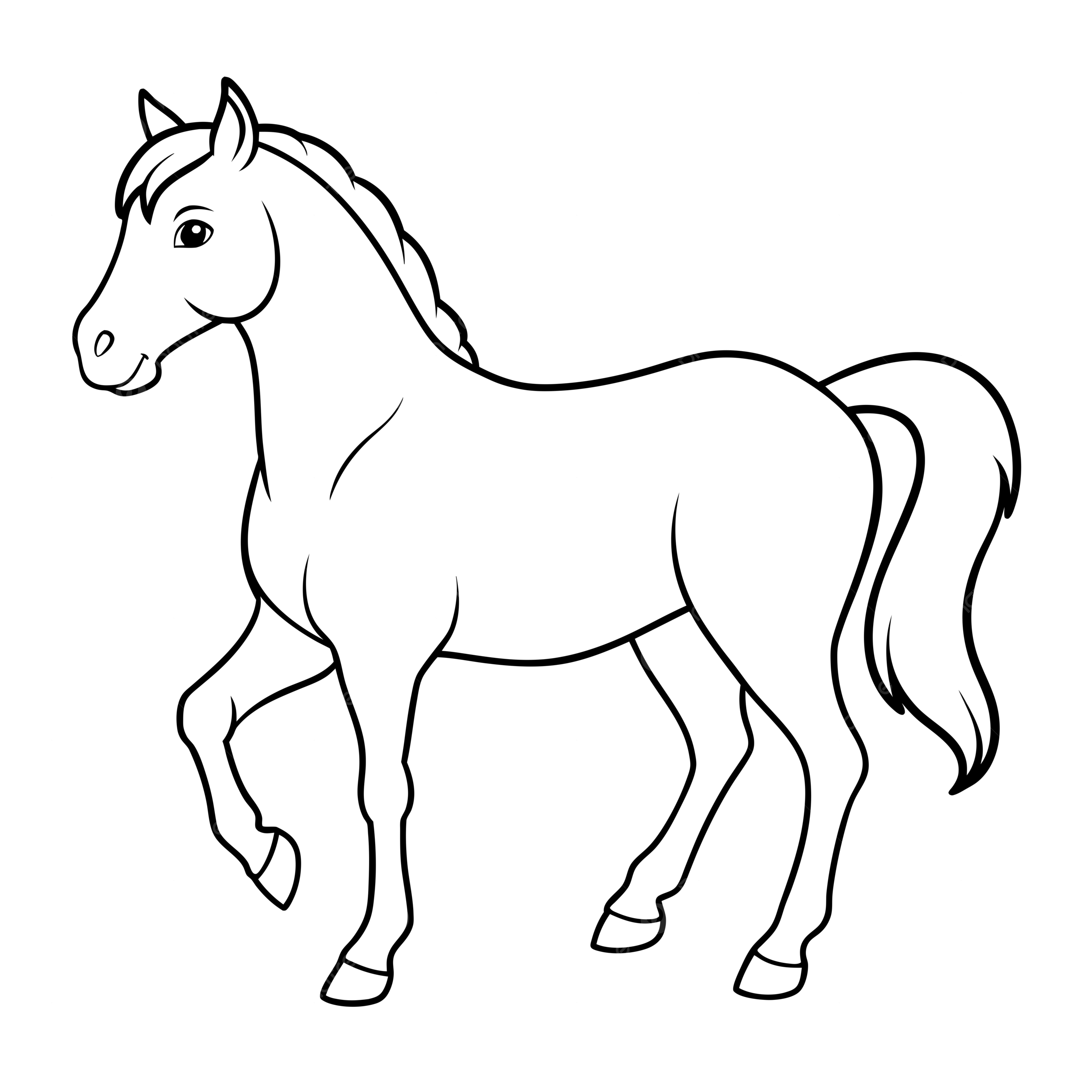 Desenhos de Cavalo: Cavalo realista a lápis para desenhar