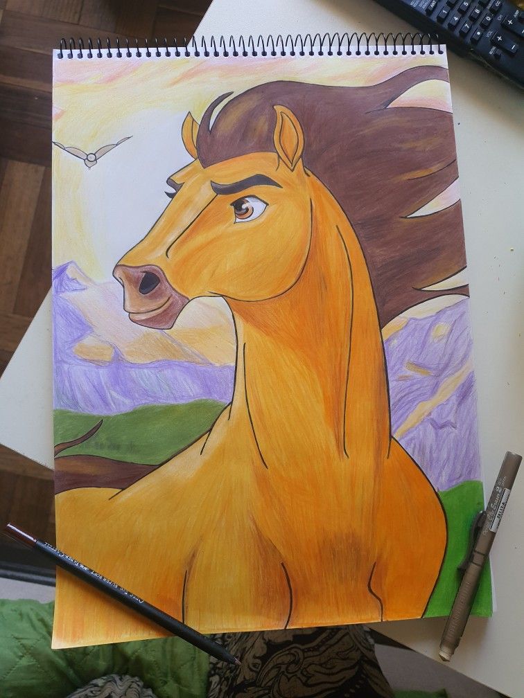 Desenhos de Cavalo: Cavalo realista a lápis para desenhar