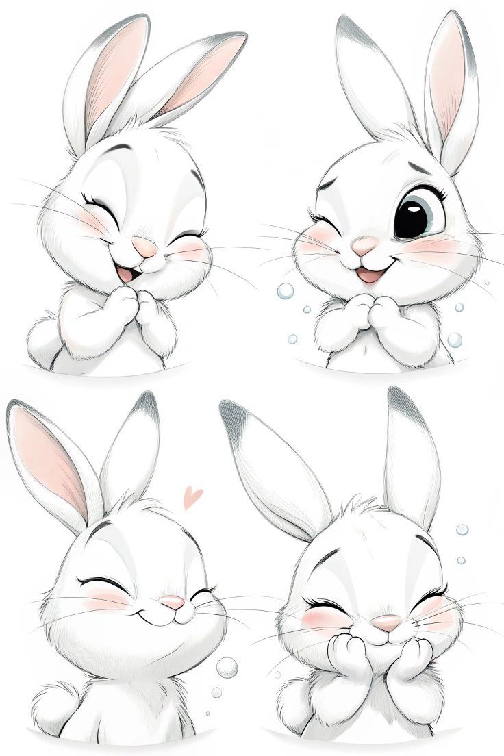 Desenho de Coelho: Coelhos fofos e expressivos para desenhar