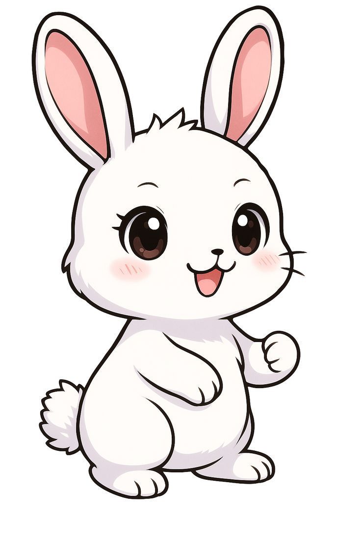 Desenho de Coelho: Coelho fofo para desenhar