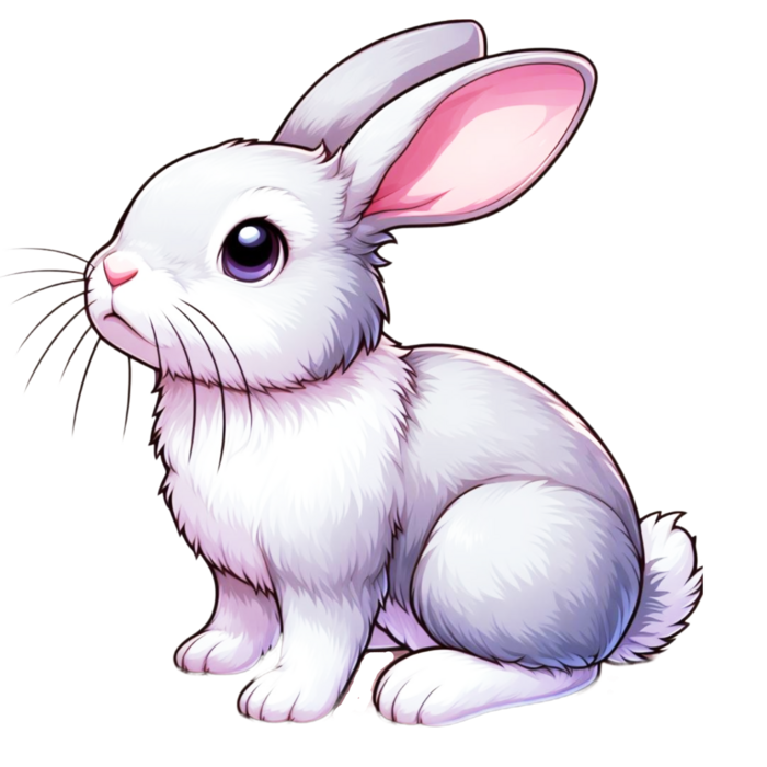 Desenho de Coelho: Coelho fofo a lápis para desenhar