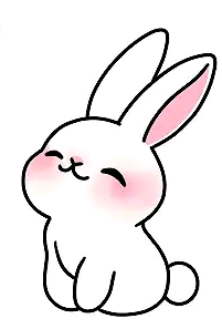 Desenho de Coelho: Coelho fofo a lápis para desenhar