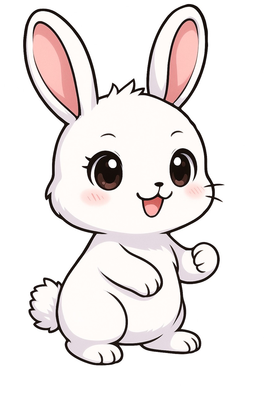 Desenho de Coelho: Coelho fofo e simples para desenhar