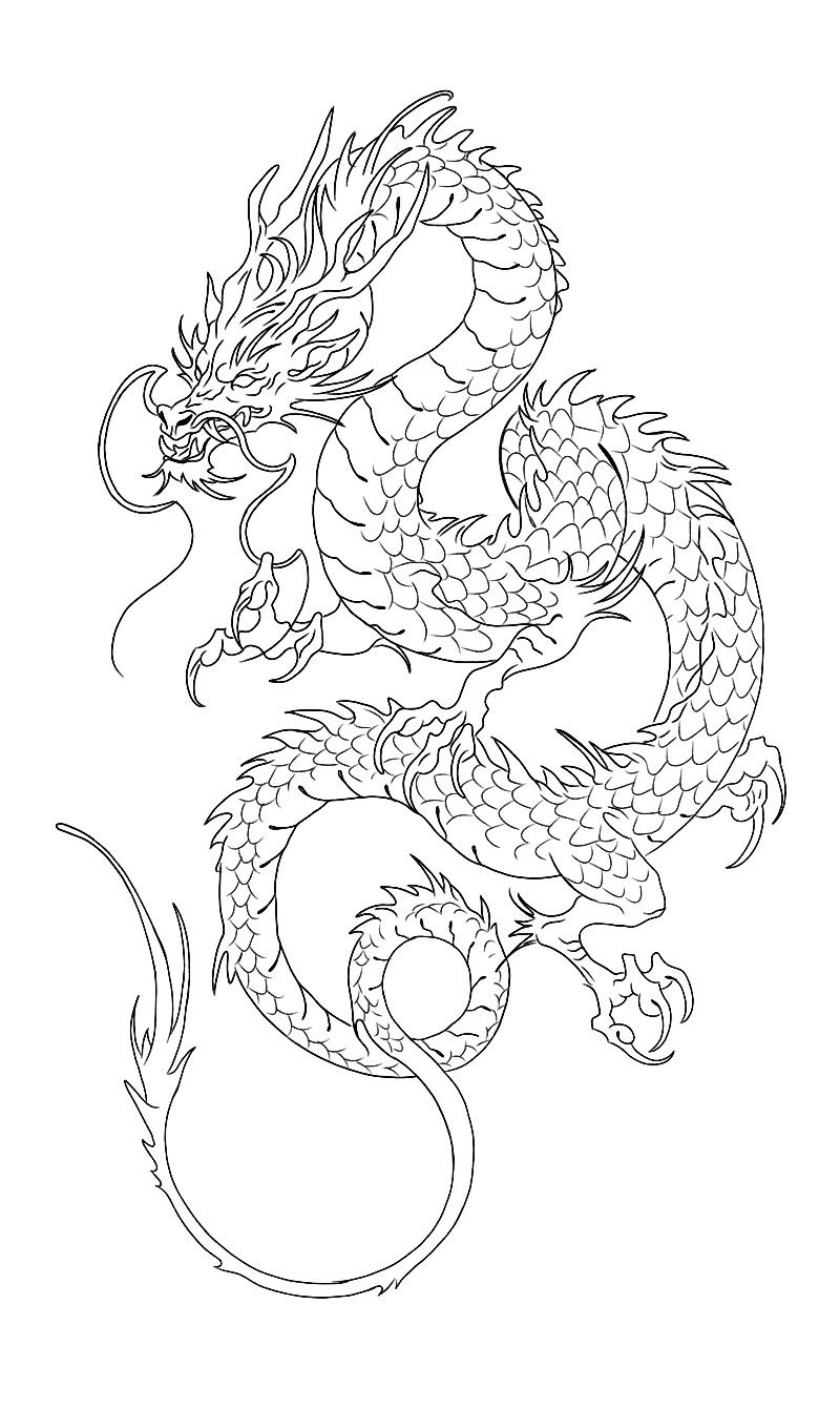 Desenho de Dragão: Dragão fofo a lápis para desenhar