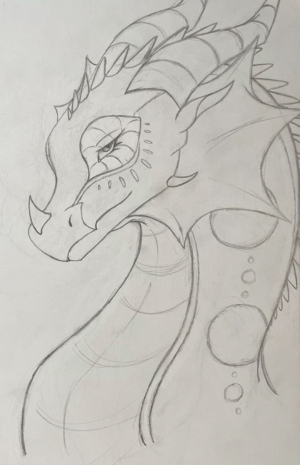 Desenho de Dragão: Dragão fofo e simples para desenhar