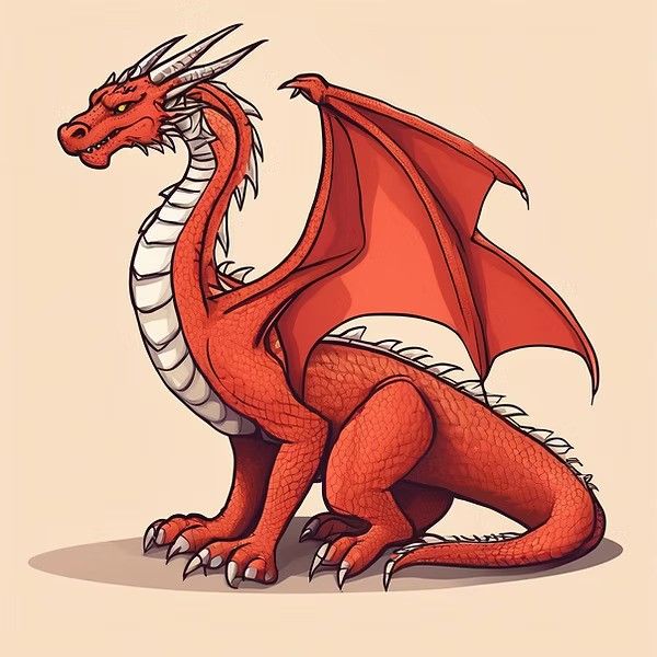 Desenho de Dragão: Dragão fofo e colorido para desenhar