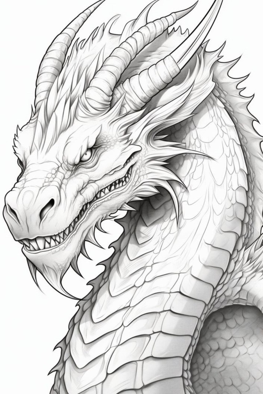 Desenho de Dragão: Dragão fofo a lápis para desenhar