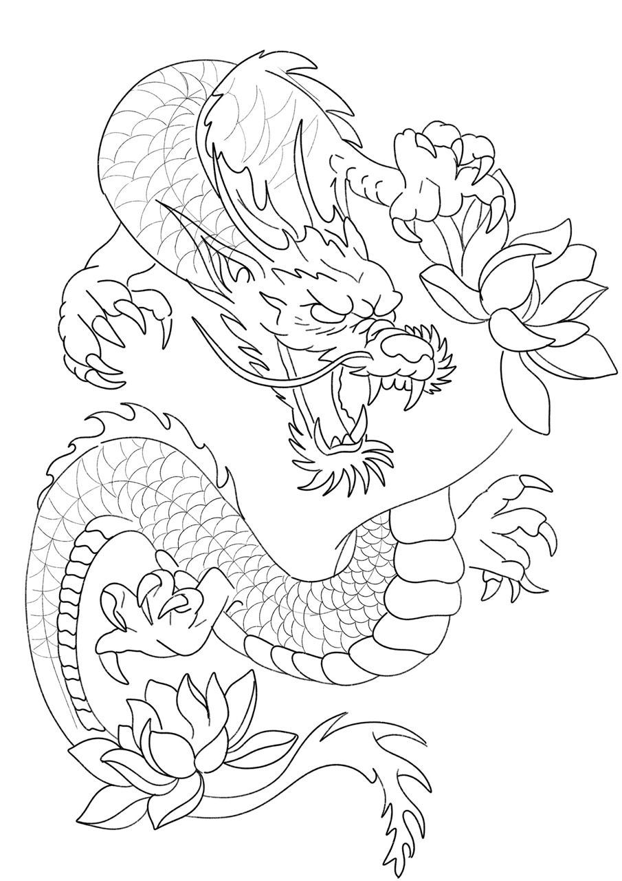 Desenho de Dragão: Dragão fofo e simples para desenhar