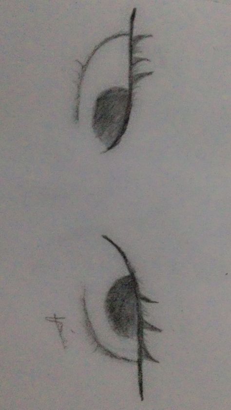 Desenho de Olho: Olhos simples e realistas a lápis