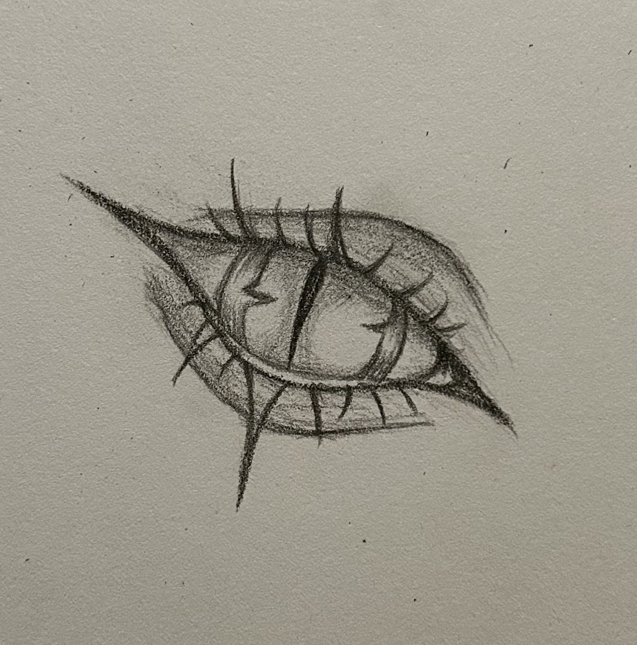 Desenho de Olho: Olho simples e realista a lápis