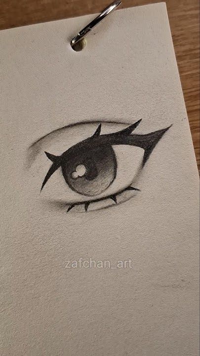 Desenho de Olho: olho realista a lápis simples para desenhar