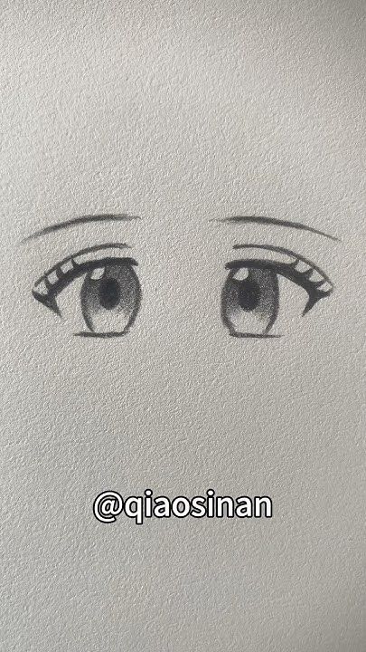 Desenho de Olho: olho simples e fofo a lápis para desenhar