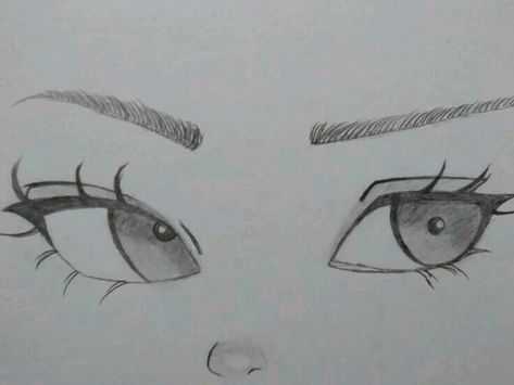 Desenho de Olho: olho bonito e simples a lápis