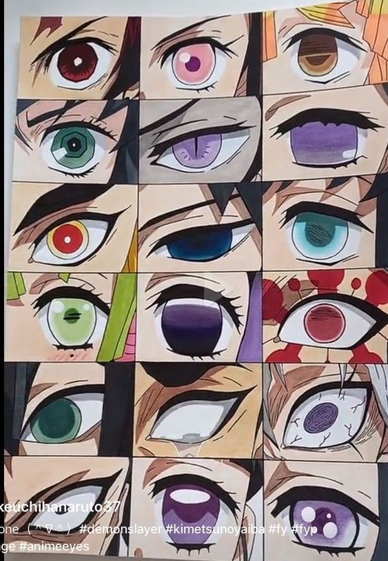 Desenho de Olhos: Olhos coloridos e expressivos para desenhar