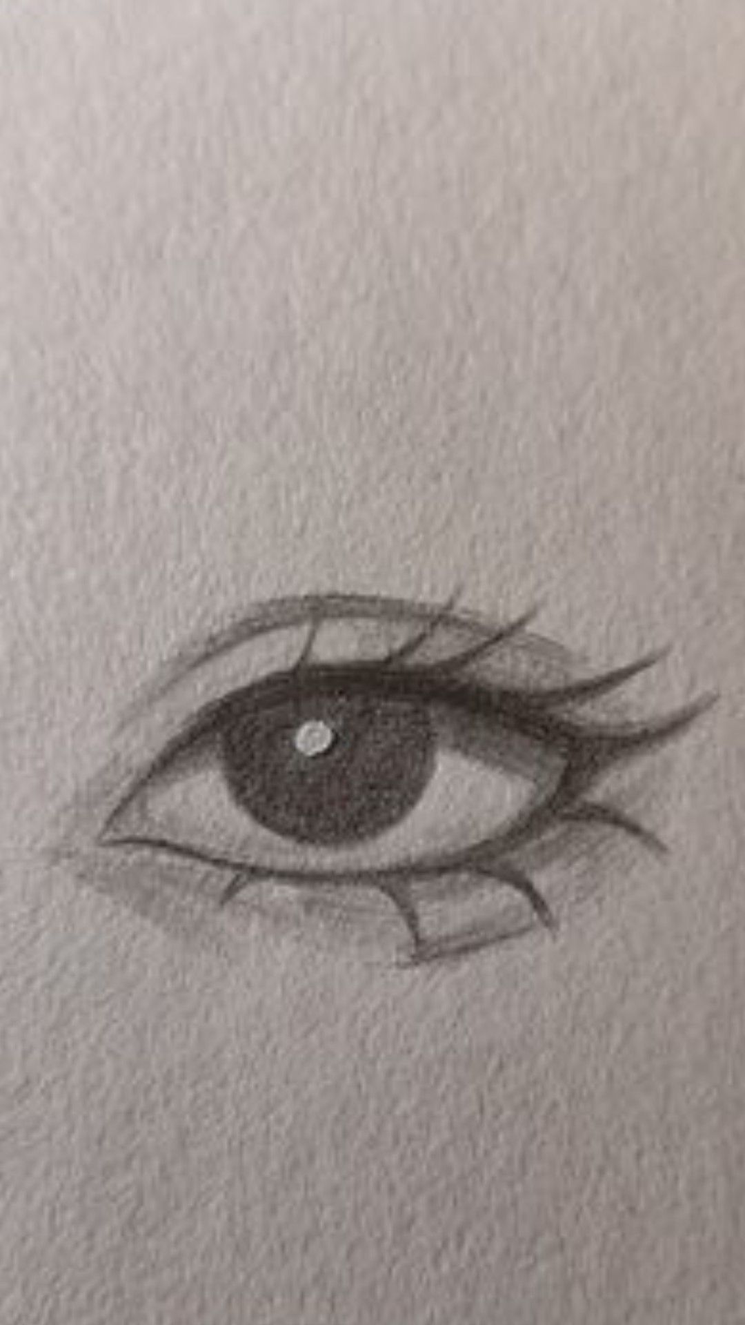 Desenho de Olho: Olho simples e fofo a lápis para desenhar