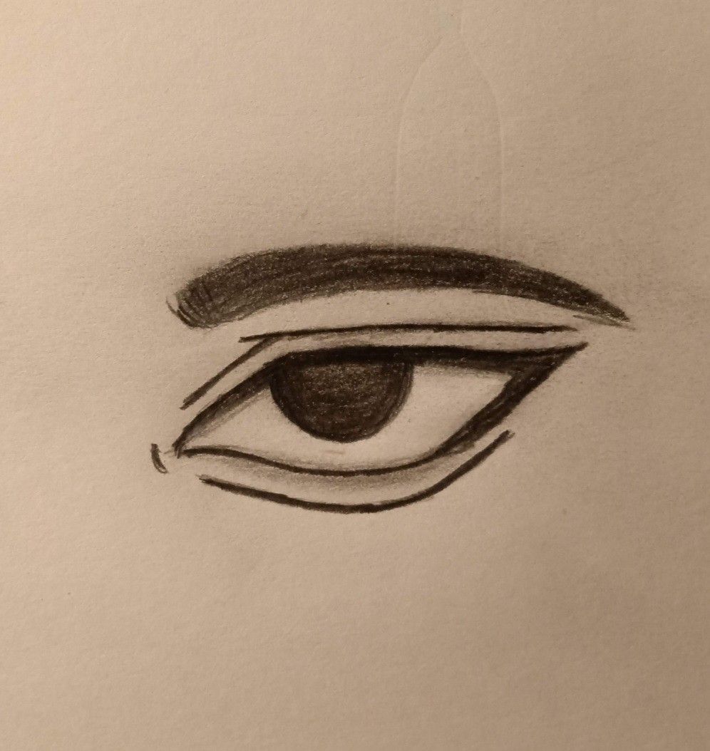 Desenho de Olho: Olho simples e realista para desenhar