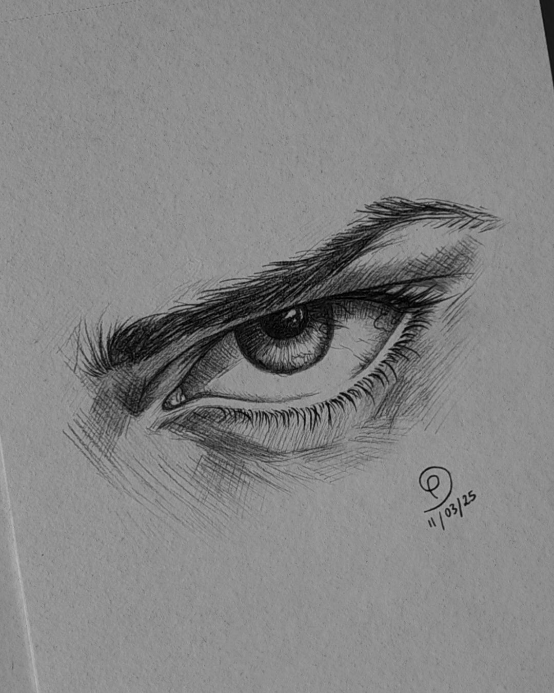 Desenho de Olho: olho realista a lápis fácil para desenhar