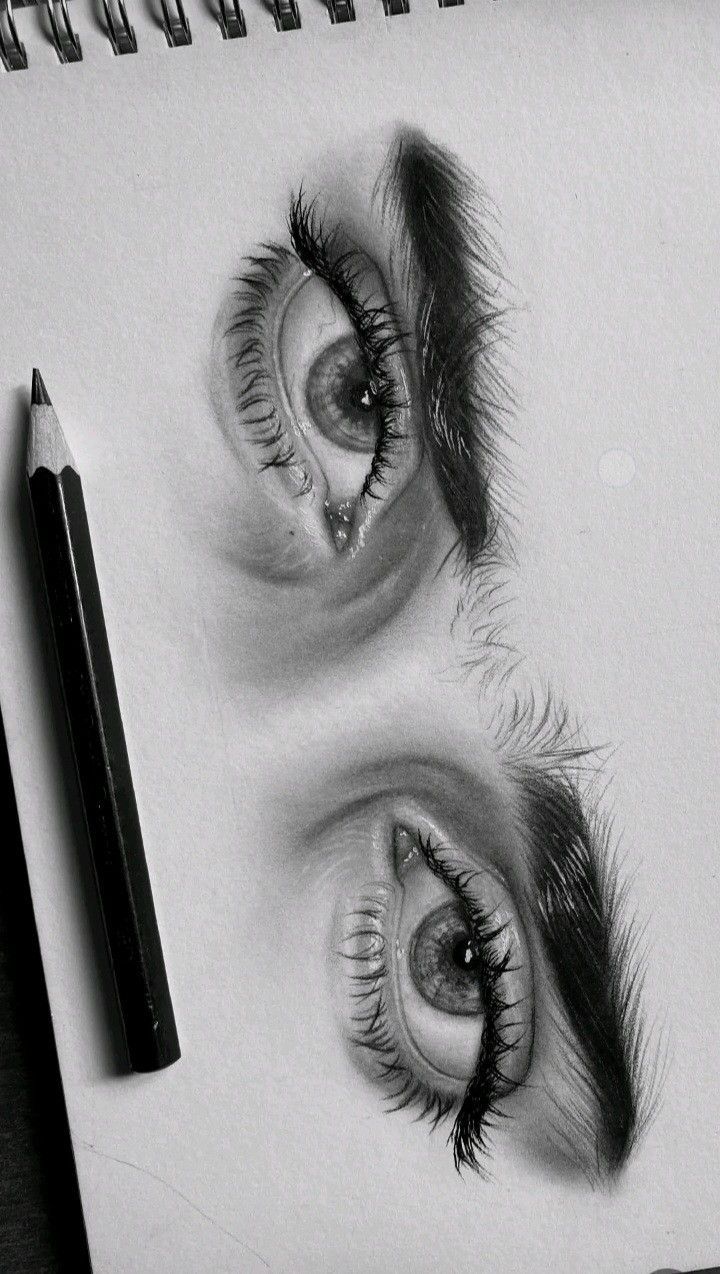 Desenho de Olho: Olhos detalhados e realistas a lápis