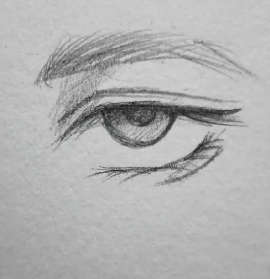 Desenho de Olho: Olho realista a lápis para desenhar