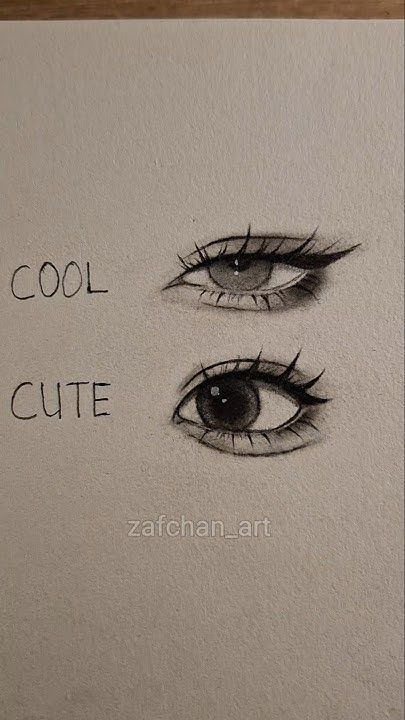 Desenho de Olho: Olhos fofos e legais para desenhar