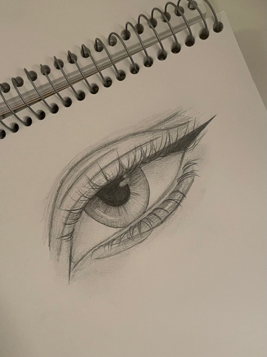 Desenho de Olho: Olho realista a lápis para desenhar
