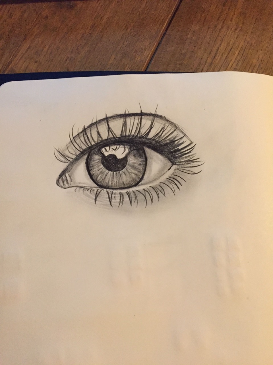 Desenho de Olho: Olho detalhado e fofo para desenhar