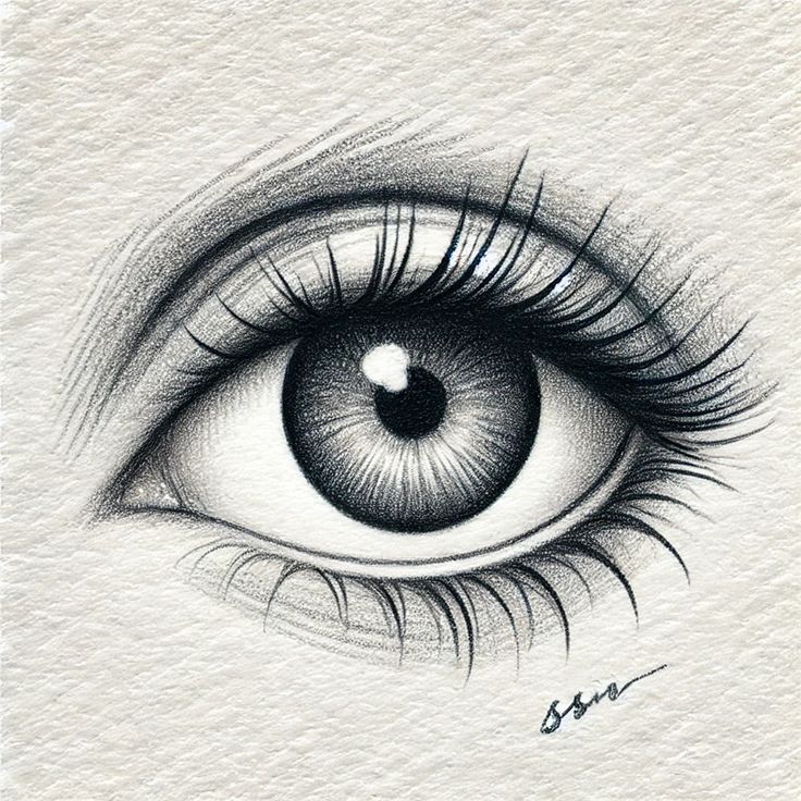 Desenho de Olho: olho realista a lápis para desenhar