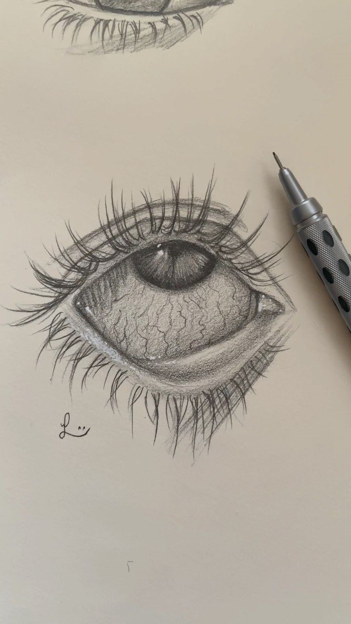 Desenho de Olho: olho realista a lápis para desenhar