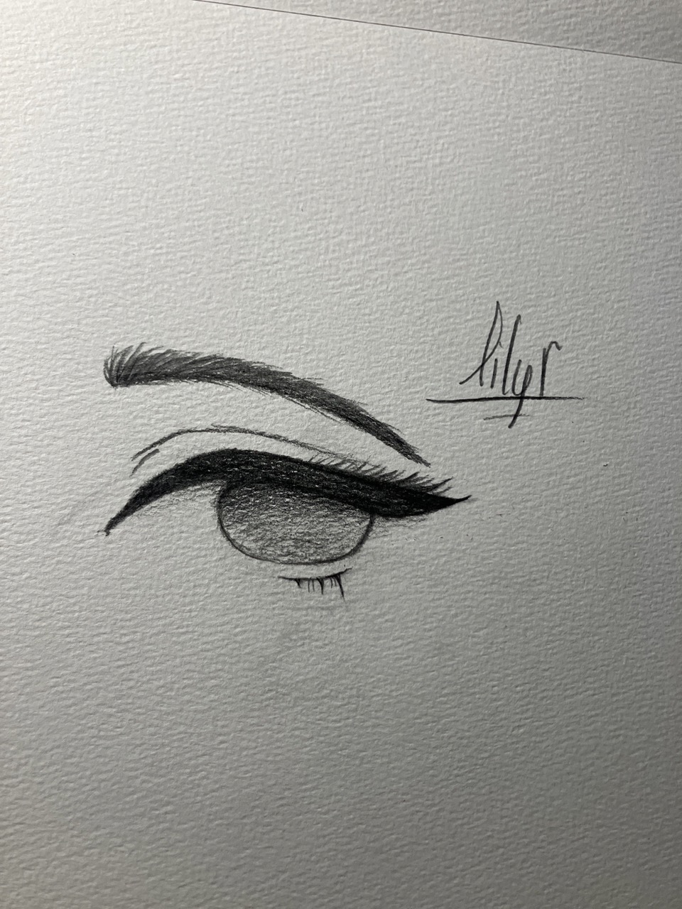 Desenho de Olho: Olho simples e realista a lápis