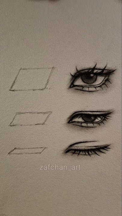 Desenho de Olho: Olho simples e realista a lápis para desenhar