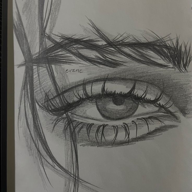 Desenho de Olho: Olho realista a lápis para desenhar