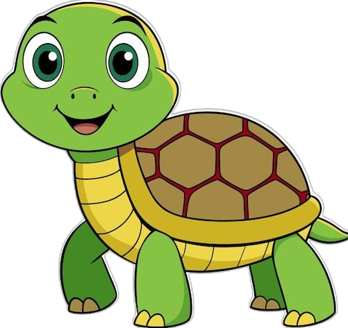 Desenho de Tartaruga: Tartaruga fofa e simples para desenhar