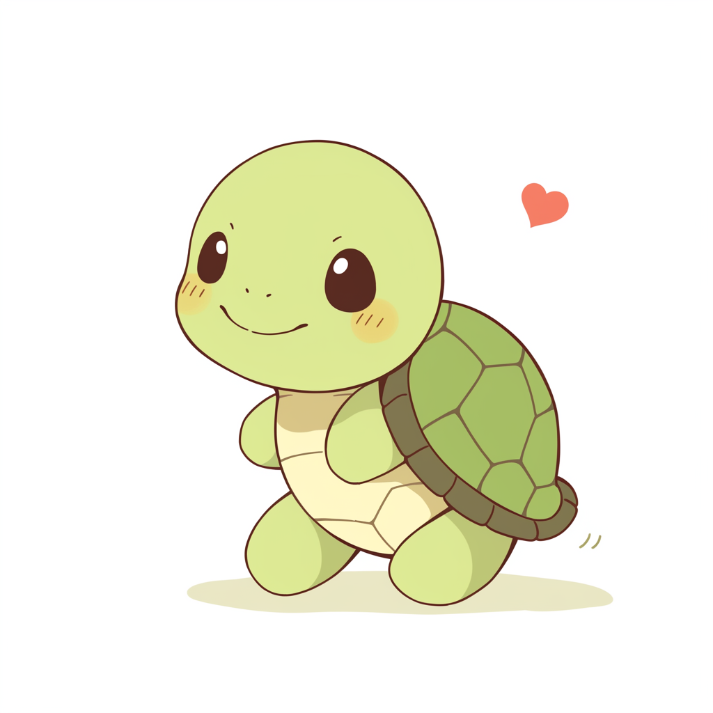 Desenho de Tartaruga: Tartaruga fofa para desenhar