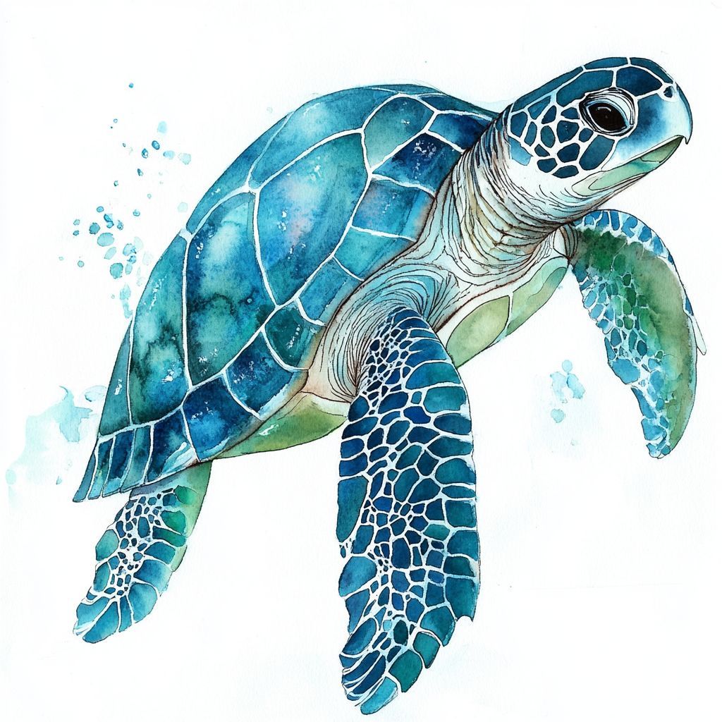 Desenho de Tartaruga: Tartaruga fofa a lápis para desenhar